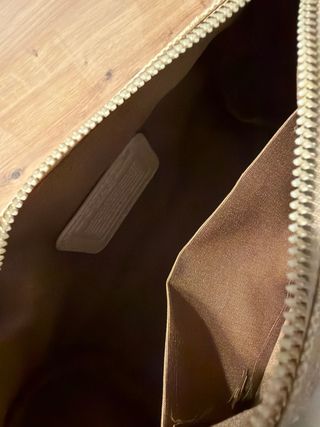 Bolso Coach Beige y Dorado