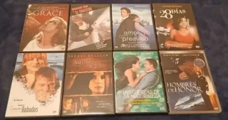Películas DVD a 5 euros cada una.