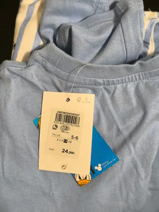 Pijama Mickey Mouse con etiqueta de niñ@