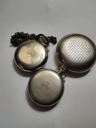 Lote 3 orologi da tasca svizzeri