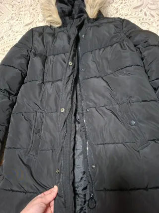 Chaqueta larga niña negra talla 13/14 años