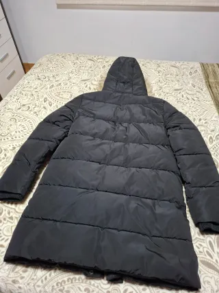 Chaqueta larga niña negra talla 13/14 años