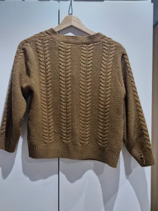 Jersey marrón trenzado