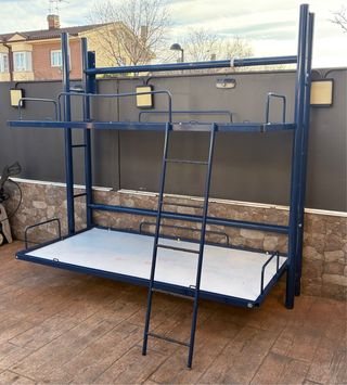 Litera doble abatible metal/madera