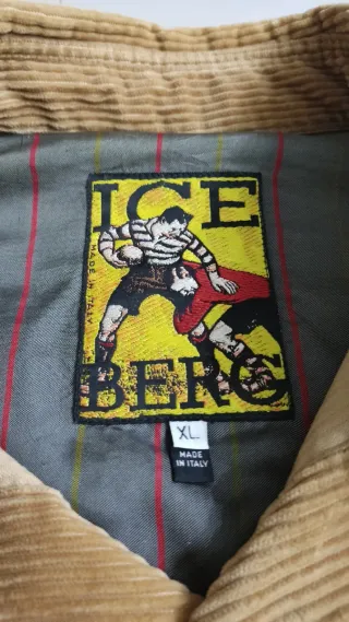 Camicia Iceberg Marrone Velluto