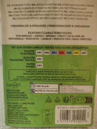 DYMO Recargas Etiquetas Blancas Plástico