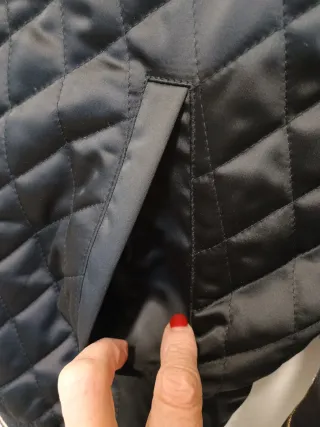 Bomber Pull&Bear raso negra bordada