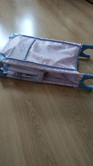 Cuna de viaje para muñecas plegable