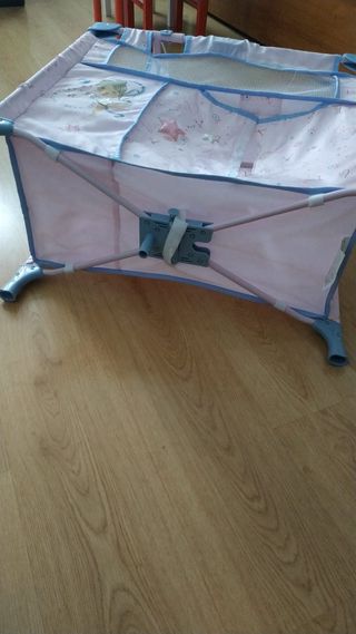 Cuna de viaje para muñecas plegable