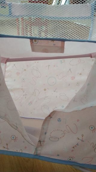 Cuna de viaje para muñecas plegable