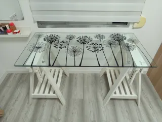 Escritorio Ikea Cristal Blanco