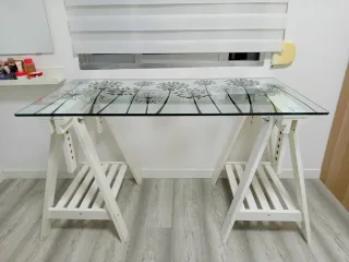 Escritorio Ikea Cristal Blanco