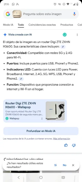 Router ZTE ZXHN H3600