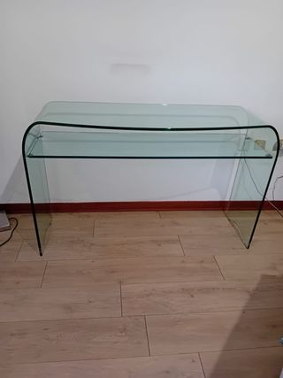 Consolle in vetro per ingresso
