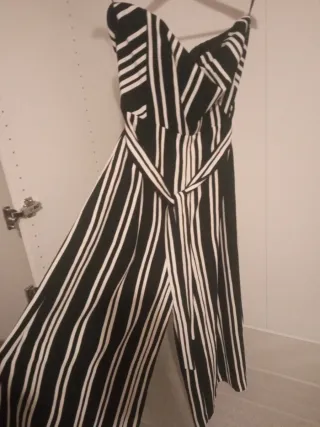 Mono palabra de honor rayas blanco y negro