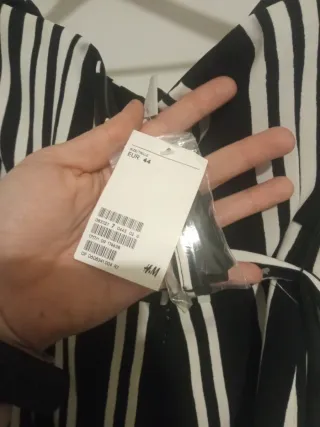 Mono palabra de honor rayas blanco y negro