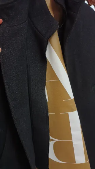 Abrigo Zara Negro Hombre Talla S