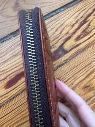 Monedero Carolina Herrera Marrón 9x14.5cm Piel