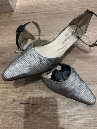 Zapatos de fiesta Tres Damas piel y raso