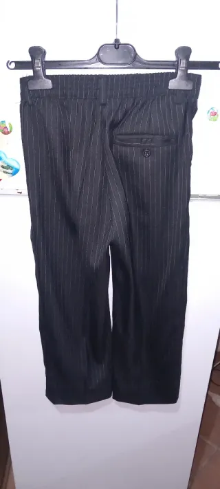 Pantaloni eleganti a righe neri