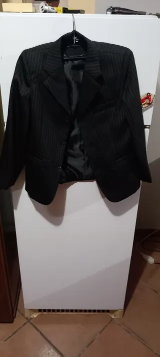 Pantaloni eleganti a righe neri