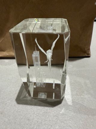 Decoración Torres Gemelas Cristal. Negociable