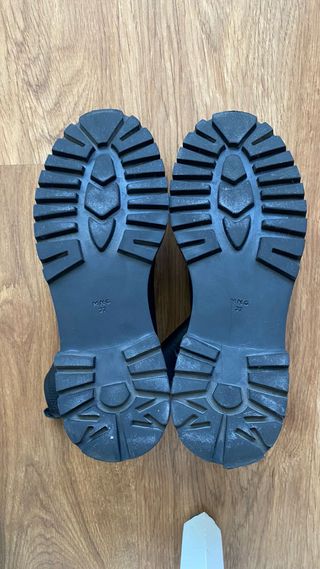 Botines de piel negros talla 37