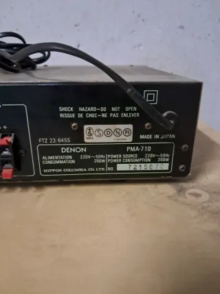 Amplificador Denon Plata