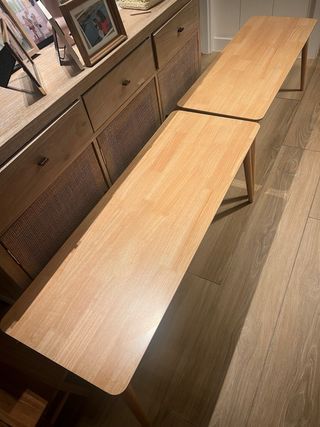 Banco in legno massello di rovere - Due unità disponibili