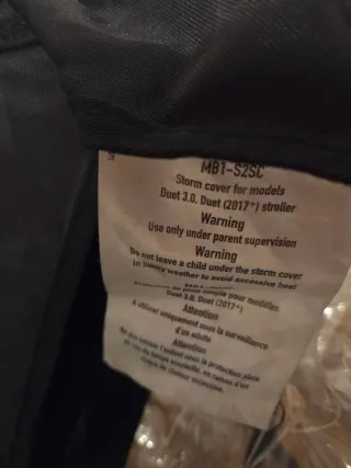 Plástico Lluvia Mountain Buggy