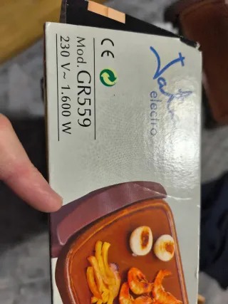 Plancha Eléctrica Jata Terracota