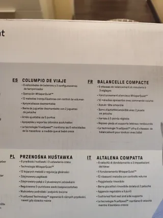 Hamaca balancín para bebé