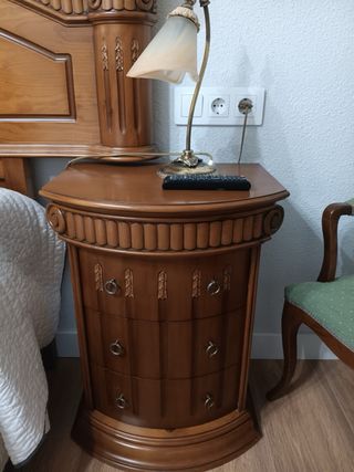 Habitación completa roble tallada