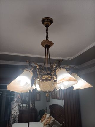 Habitación completa roble tallada