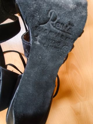 Zapatos de baile tiras negras Reina 40