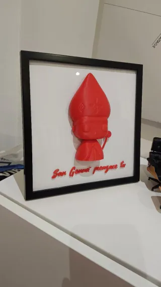 Quadro San Gennaro Stile Pop Rosso