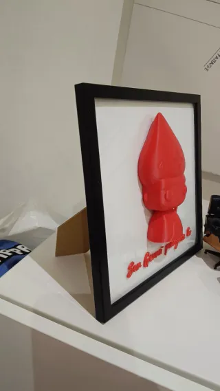 Quadro San Gennaro Stile Pop Rosso