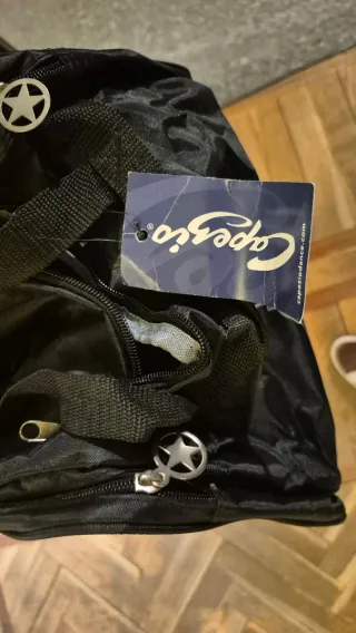 Borsa danza/ginnastica nera con stelle