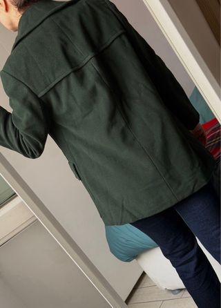 Cappotto donna verde vintage caban montgomery