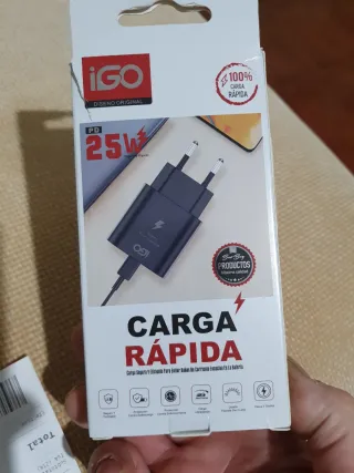 Cargador iGO 25W Carga Rápida, sin cable