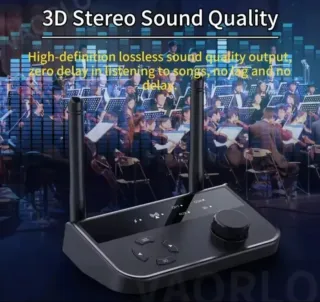 Receptor de Audio Bluetooth 5.3 con Sonido 3D Dual