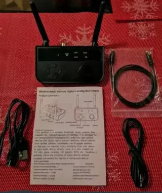 Receptor de Audio Bluetooth 5.3 con Sonido 3D Dual