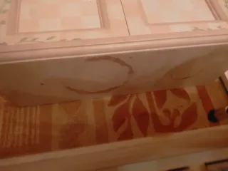 Conjunto espejo y armario madera