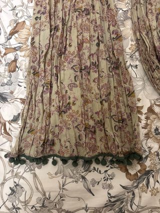 Fular Vitivic beige con estampado