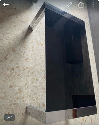 Juego mesas centro y comedor cristal/metal.