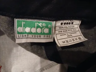 Gorra Diadora Invierno Ajustable Gris con orejeras