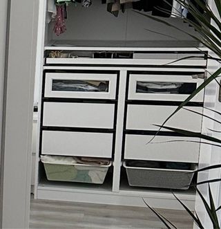 Cajón armario IKEA blanco