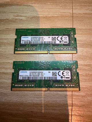 2x Samsung DDR4 4GB PC4-2666V RAM