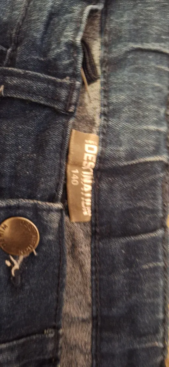 Pantalones vaqueros azules y negros talla 10 140cm