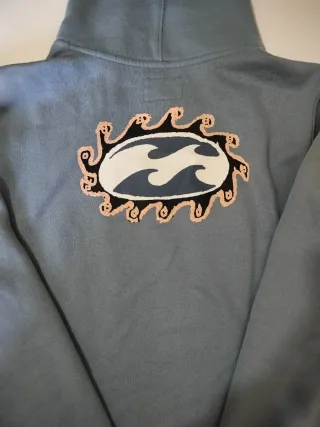 Sudadera Billabong niño capucha azul